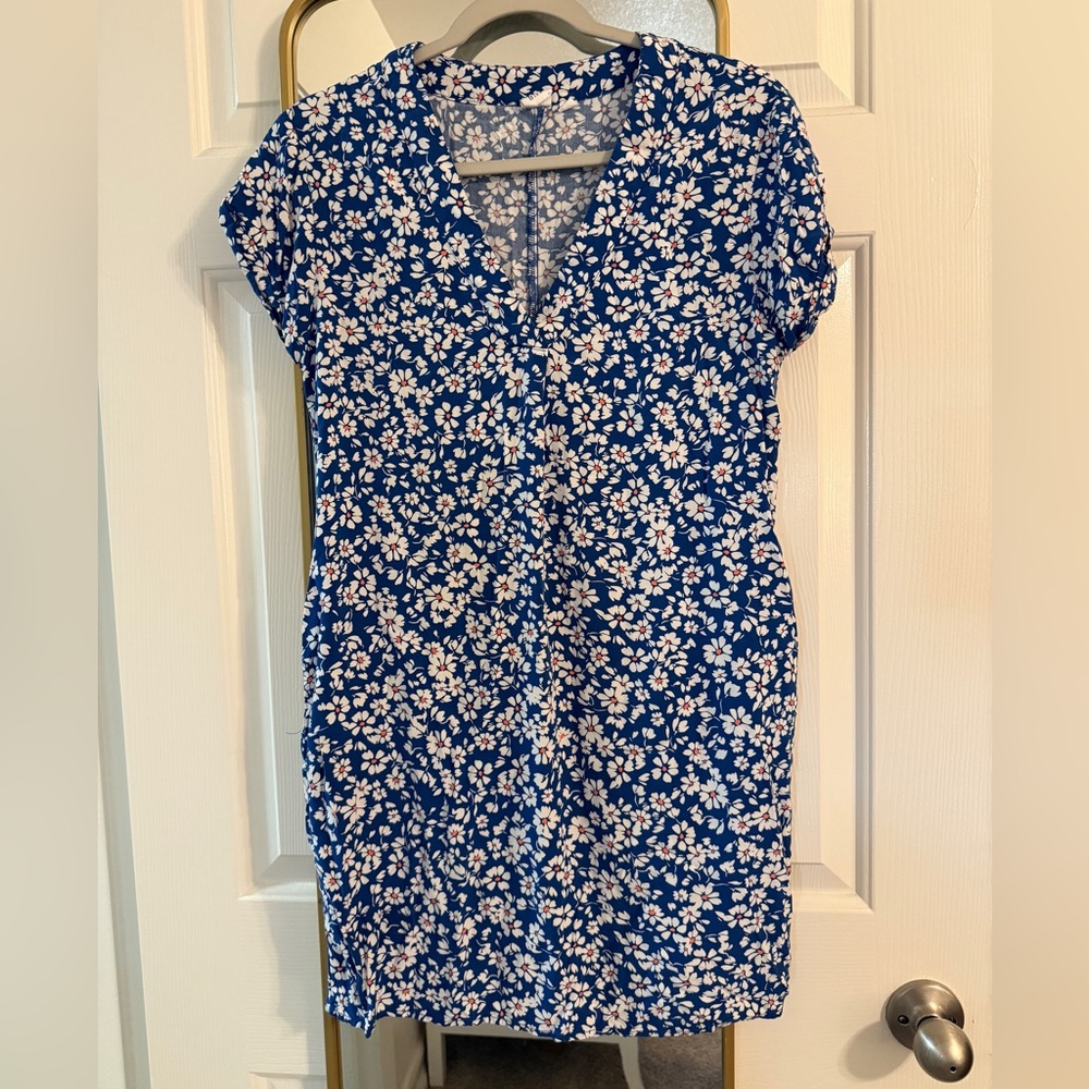 GAP Blue and White Floral Dress